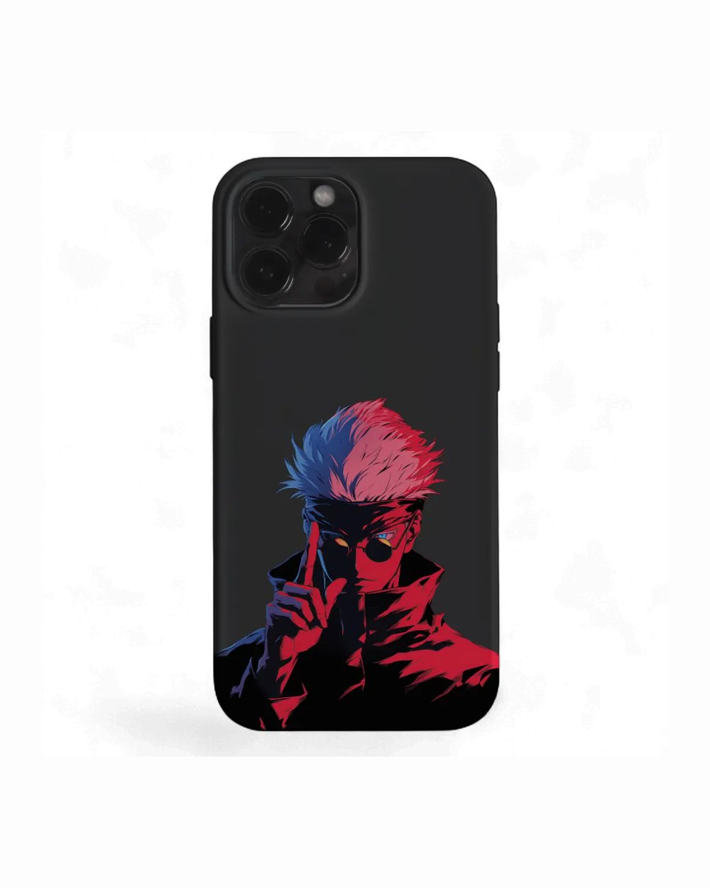 ANIME | GOJO RED & BLUE CASE BLACK telefon kılıfı
