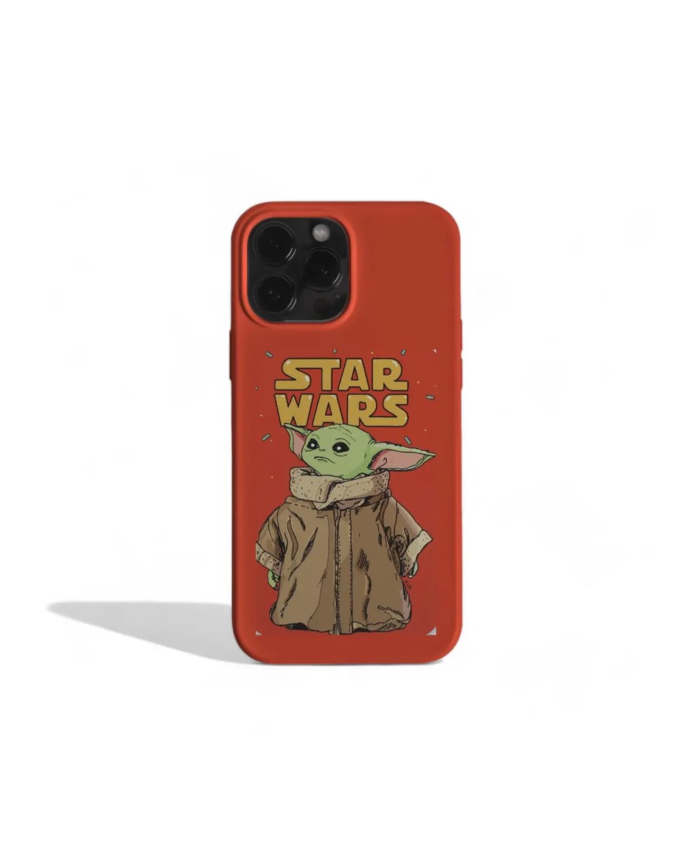 Baby Yoda On Red Case telefon kılıfı