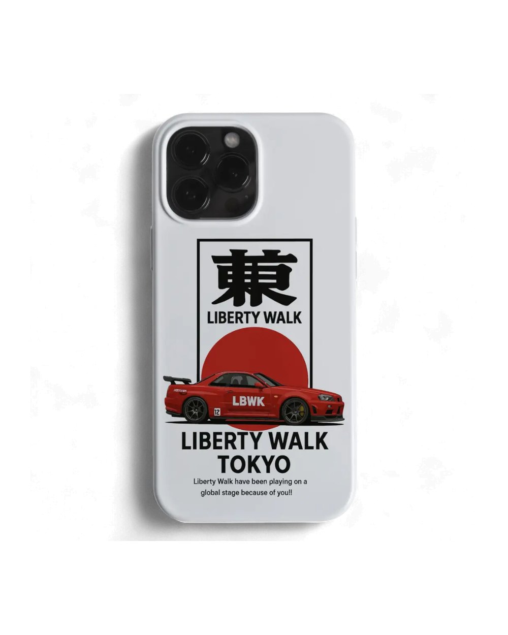 CAR | LIBERTY WALK TOKYO WHITE CASE telefon kılıfı