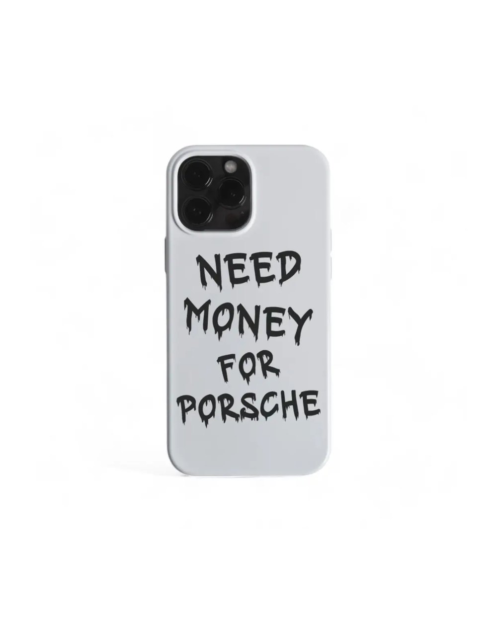 CAR | Need Money For Porsche Black On White telefon kılıfı