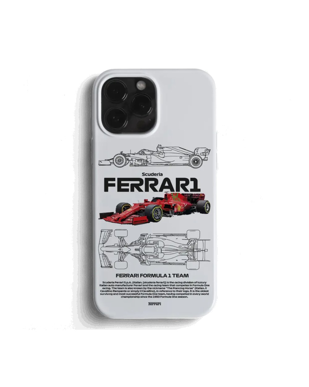 F1 | FERRARI FORMULA 1 TEAM WHITE telefon kılıfı