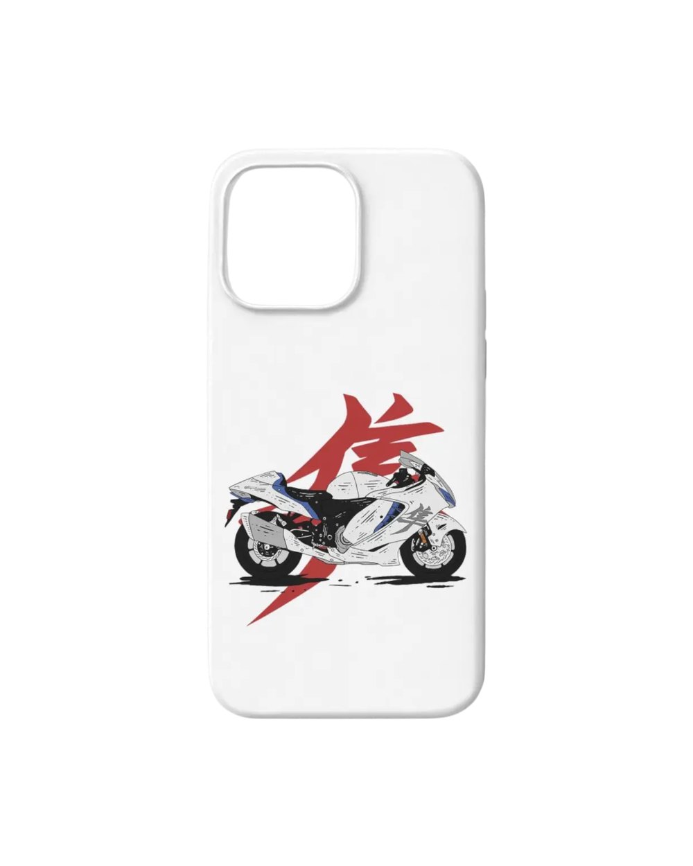 Motorcyle Beyaz Case telefon kılıfı