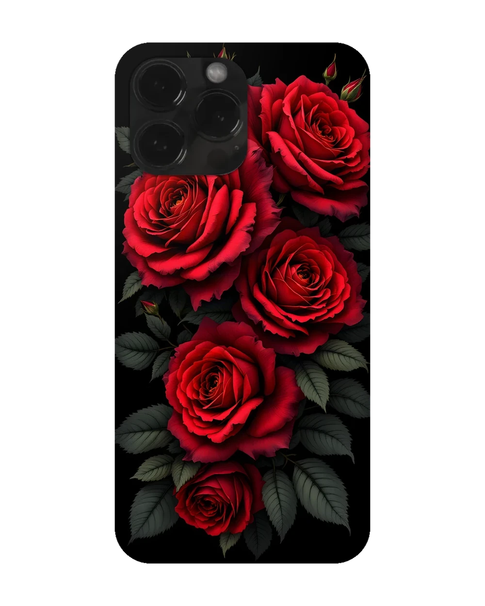 Gül Rose Black Case telefon kılıfı