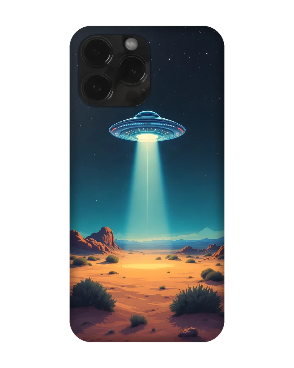 UFO Retro Allien Case telefon kılıfı